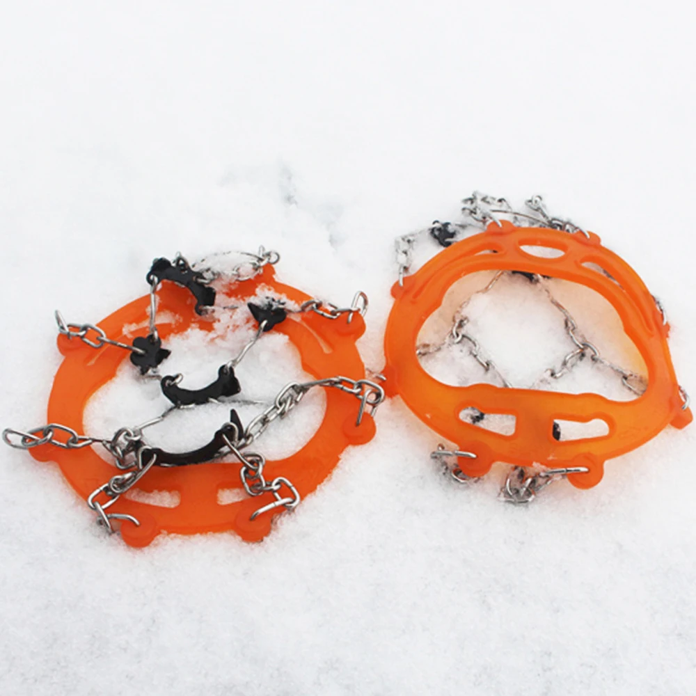 Гетры Crampons набор водонепроницаемый снег Защита ног Нескользящие из нержавеющей кошки с восемь шипов для снежного льда деятельности