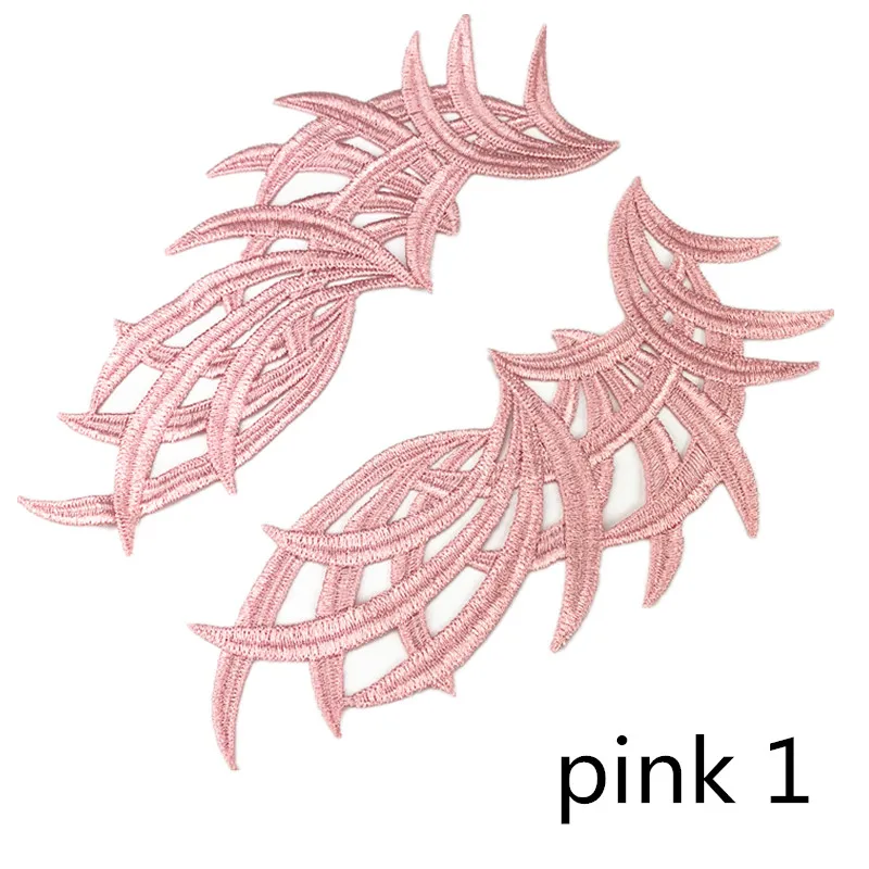pink 1 Zsbszc 5 пар зеркальный LP-DA101 белый цветок Цветочная кружевная ткань швейная отделка свадебное платье аппликация, кружевная нашивка/смешанная партия - Цвет: pink 1