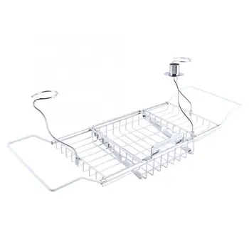 

Bathroom Bath Shower Tub Bathtub Caddy Storage Organizer Holder Soap Red Wine Rack Holder shelf