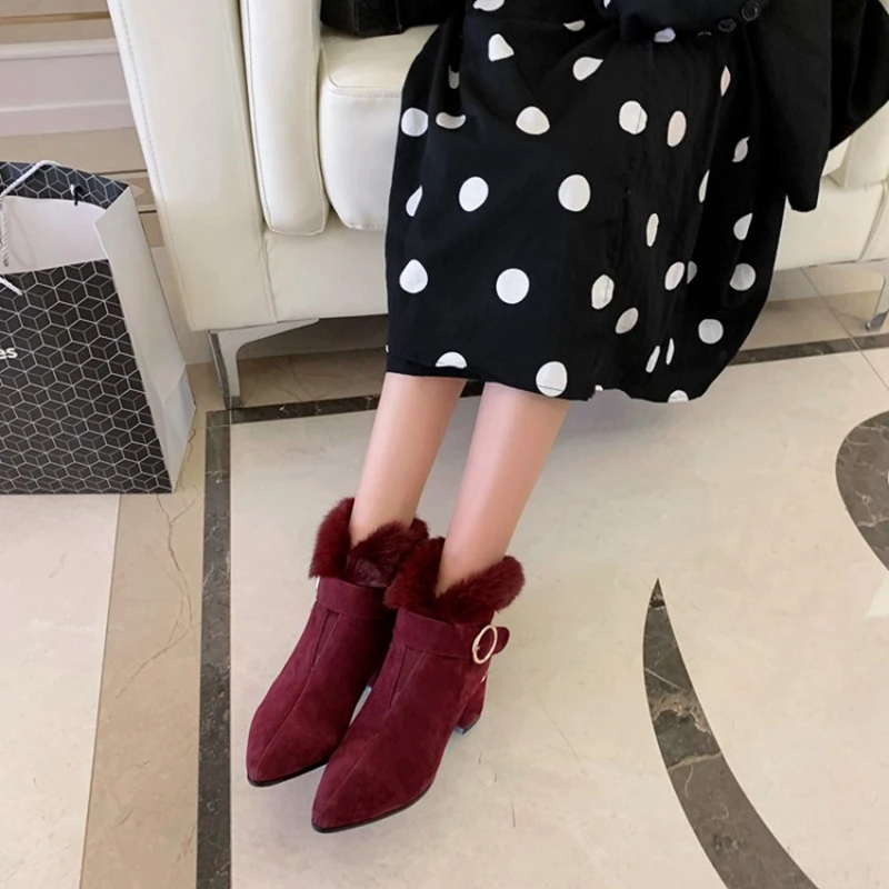 Women's Boots New High-Heeled Platform Over-the-Knee Boots Shoes Shoes Side Zipper Chunky-Heel Hose