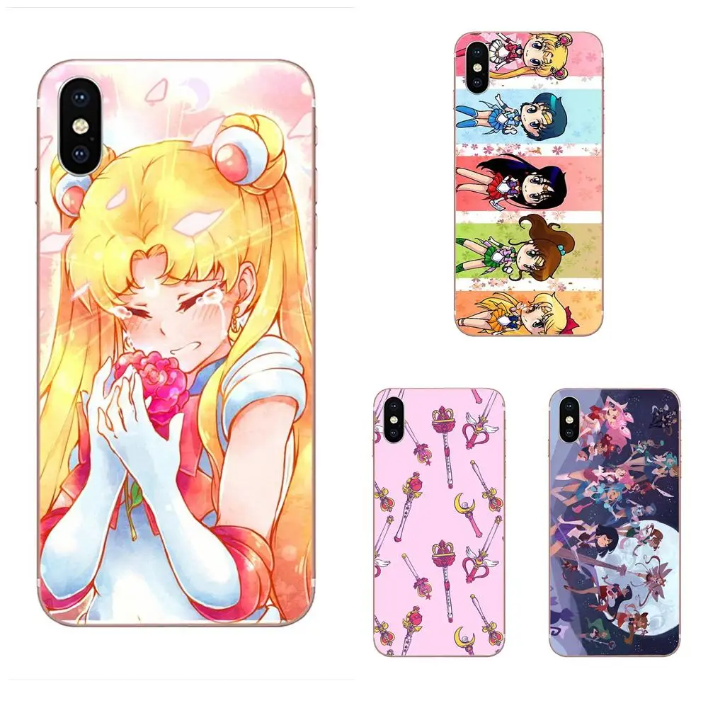

Sailor Moon Cute Versions For Xiaomi Redmi Mi 4 7A 9T K20 CC9 CC9e Note 7 9 Y3 SE Pro Prime Go Play Soft Cell Cover Case