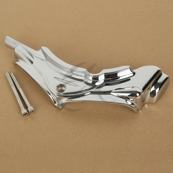 chrome Мотоциклетная цилиндрическая база боковая крышка для Harley Touring Electra Road King Street Electra Tri Glide FLH FHLX FLHR 07-16 Dyna 06-17 - Цвет: chrome