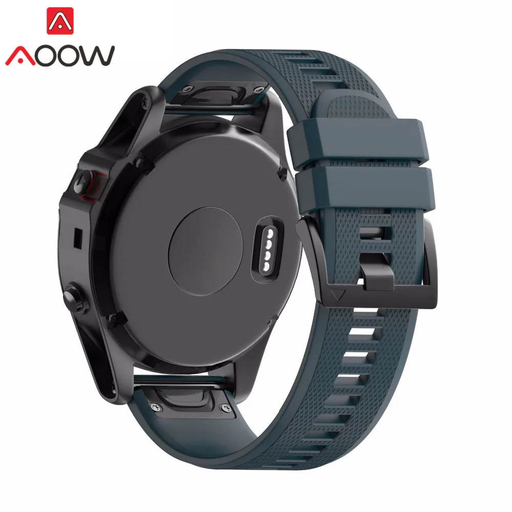 Мягкий силиконовый ремешок для наручных часов 22 мм 26 мм для Garmin fenix 3 HR fenix 5X fenix 3HR fenix5 D2 S60 Quick Release Easy fit