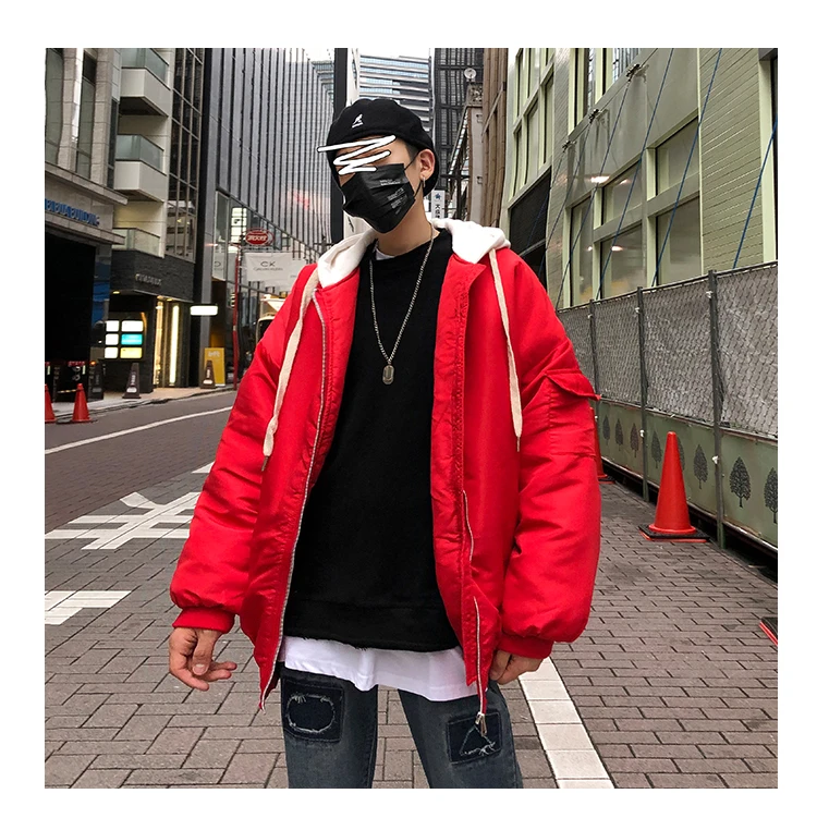 LAPPSTER мужская зимняя куртка Японская уличная одежда парка Мужская Лоскутная куртка-бомбер с капюшоном пальто Мужская Корейская одежда