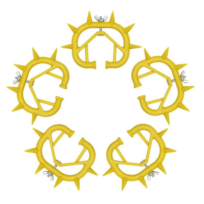 Anillo de plástico para la nariz del ganado, Kit de tope de ordeño para ordeño, espeso, de plástico, 5 uds.