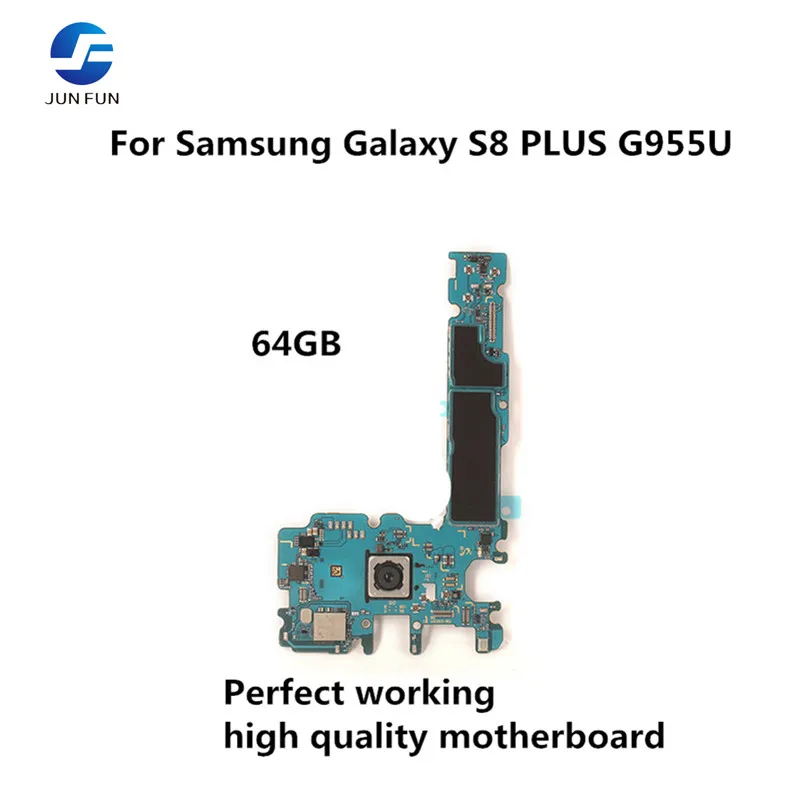 Бренд Jun Fun используется разблокированный для Samsung Galaxy S8 PLUS G955U материнская плата, материнская плата 64 Гб логические платы