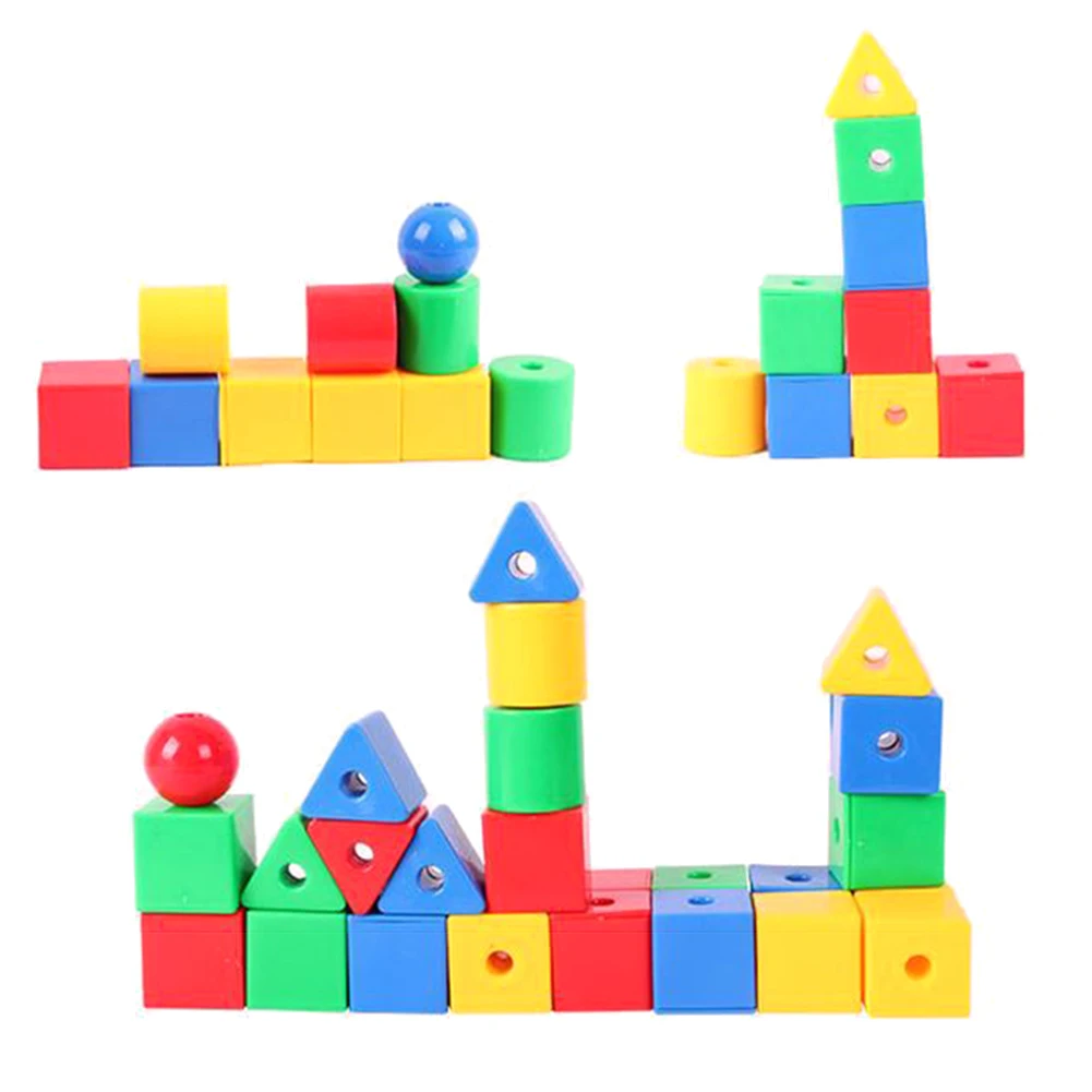60/70/80pcs Colorful Educational Water Pipe Building Blocks Set DIY Assembly Kids Toy Education Toys For Children Imagination