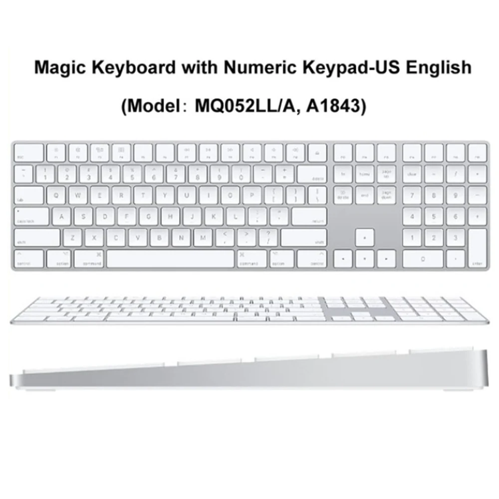 Keyboard Cover Voor Imac A1314 A1644 A1843 A1243 Draadloze Bluetooth Magic Numeriek Silicone Eu Ons Uk Protector Skin Voor Apple g6