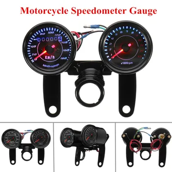 

Universal Motorcycle LED Tachometer+Odometer Speedometer Gauge w/ Bracket