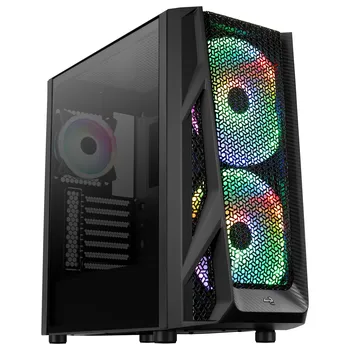 

Aerocool AirHawk Duo, Box PC EATX, 3 fans, hub control, tempered glass panel,