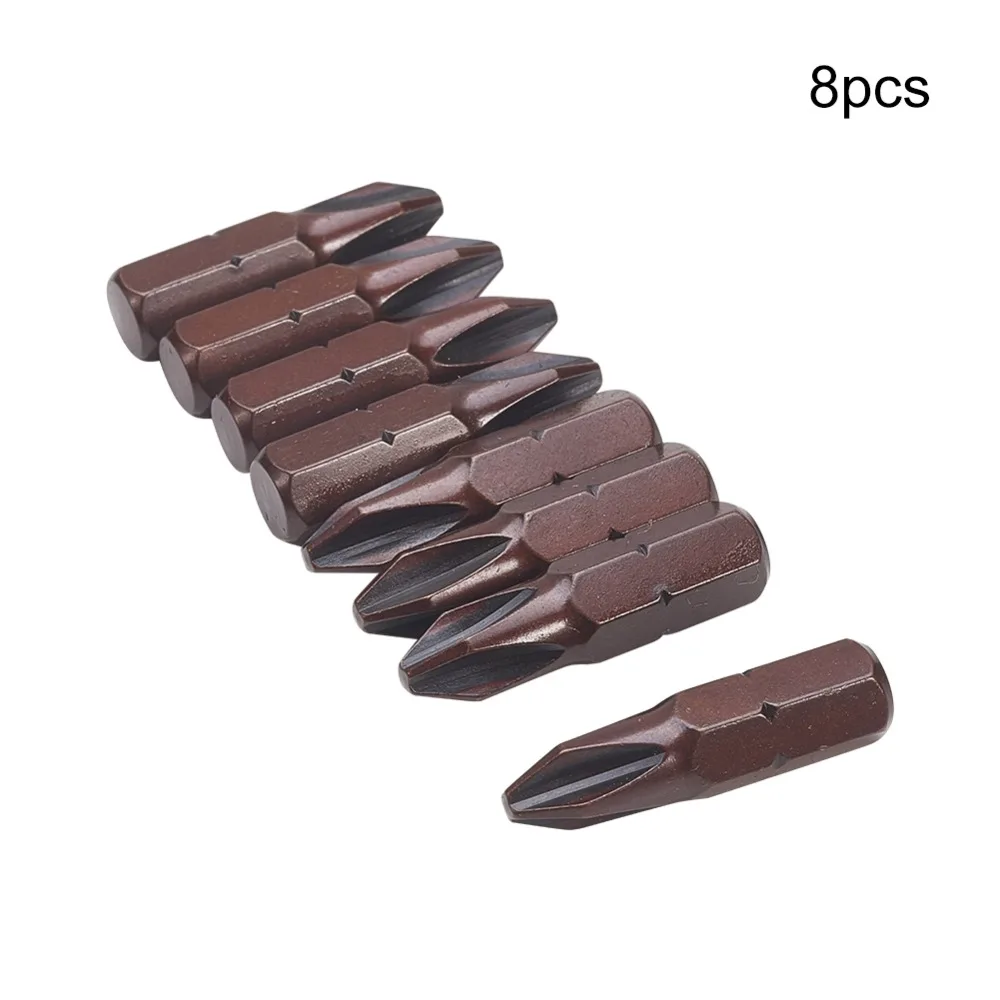 8-20 шт. PH0 PH2 PH3 Магнитная отвертка Philips bits 25 мм длина 1/4 дюйма покраснение S2 Скрещенные шестигранным хвостовиком бит партия ручной инструмент