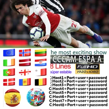 

Satxtrem cccam espa a 8 lines HD cline for 1 year europe spain clines ccam eapa a server hd for GT media Satellite TV Receiver