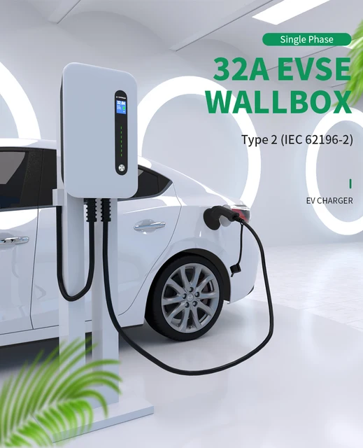  GEARZAAR Support de câble de type 2 EV, organiseur mural pour voiture  électrique avec prises IEC 51296-2, support de chargeur EV résistant aux  intempéries pour la plupart des câbles EV européens