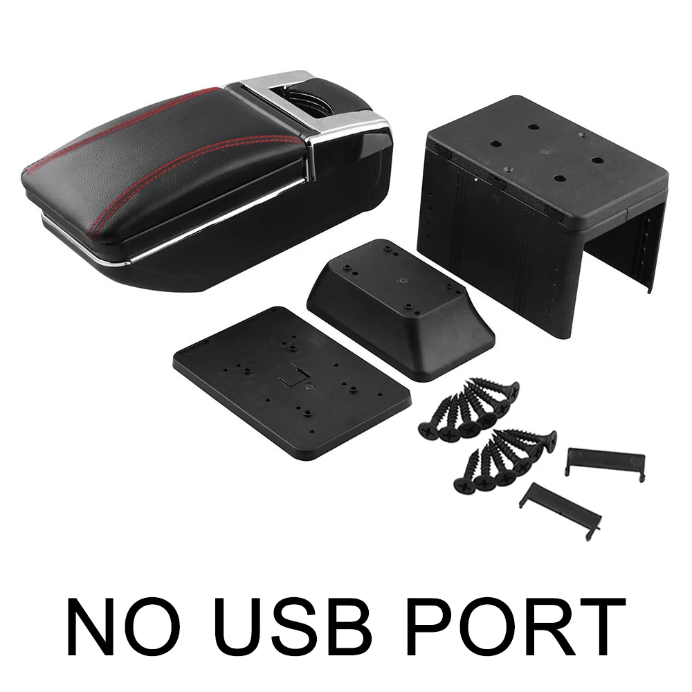 Серый Автомобильный подлокотник, usb зарядка, центральный магазин, увеличивает содержание, подстаканник, аксессуары, универсальный - Название цвета: Серый