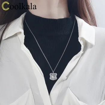 

Coolkala s925 sterling silver Old Love pendant sweet cute Hollenecklace