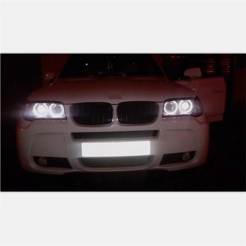 Rockeybright xenon Белый E39 led angel eyes halo светильник лампа головной для bmw e39 e83 x3 e53 x5 e60