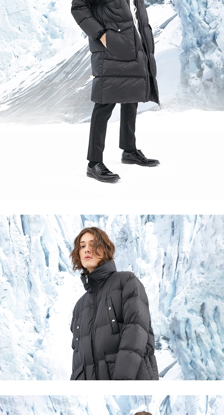 JackJones мужской пуховик со стоячим воротником длинная куртка мужская одежда 218412553