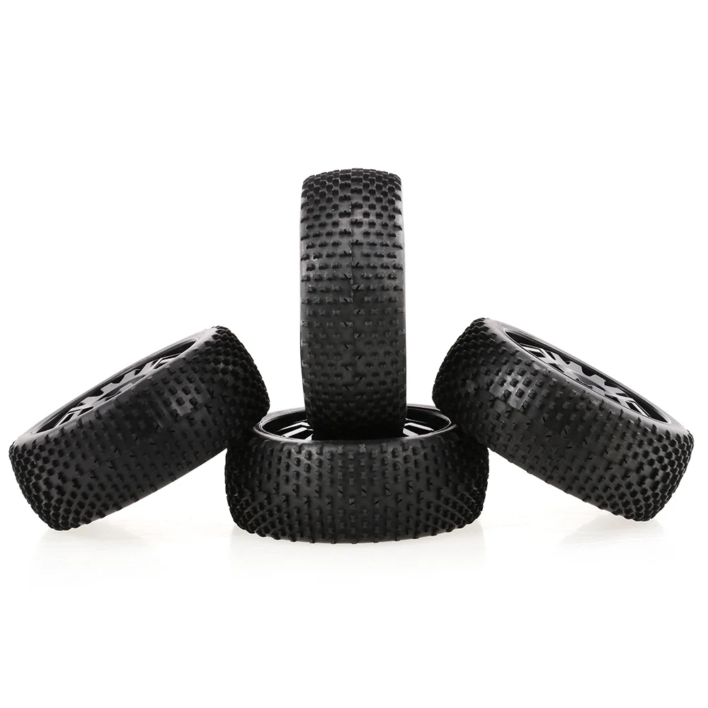 

4pcs 1/8 110mm RC Tires with Wheels Rims for HSP HPI Team Losi Tamiya Carson Redcat RC Car 1/8 Buggy Off-Road Car Parts