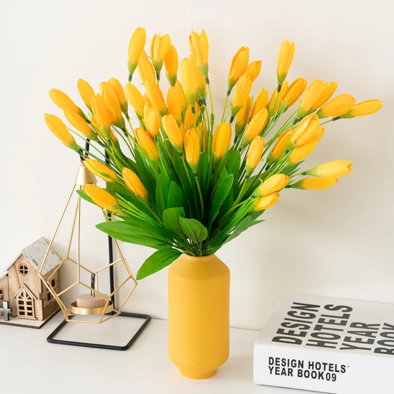 Silk Tulip Flower Artificial Flowers 34cm Artificial Flower 21 High