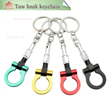 Metal Alloy Car Accessories Modified Key Chain Auto Tow Hook key Ring keychain key holder Kit For Subaru Racing Fans