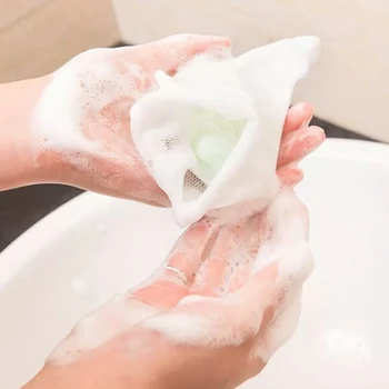 

10×soap Foaming Net Saver Bag Suds Bubble Maker Skin Care Bath Mesh Color Send Random Cleaning Body Glove