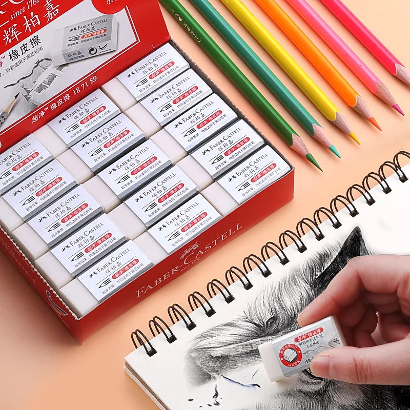 Карандаш ластик Faber Castell резиновый для студентов офисных школьных письменных
