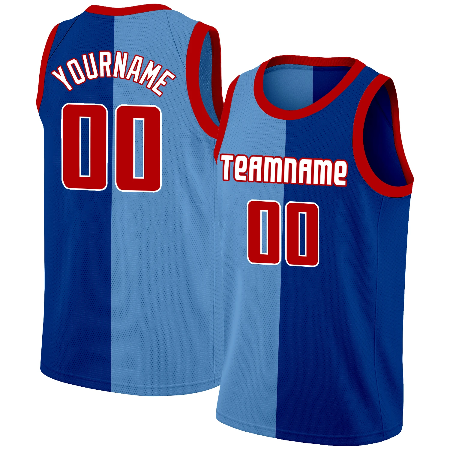 

Fashion Unique Basketabll Jersey Custom Printed Team Name/Number Sleeveless Breathable Round-Neck Shirt Tank Top for Playing Men