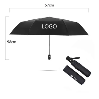 

Car Fully Automatic Reinforced Umbrella Black Folding Male Parasol Umbrella For Cadillac XT4 XT5 XT6 SRX ATS CTS XTS CT6 XLR