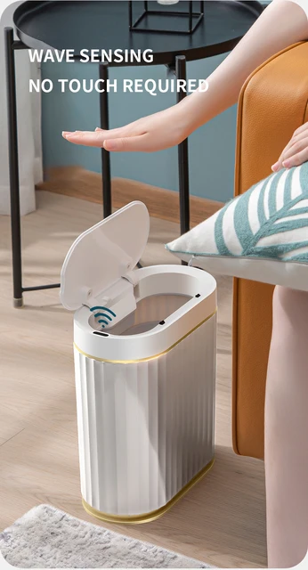 7L Smart Sensor Mülleimer Hause Luxus Papierkorb Elektronische Automatische  Bad Wc Mülleimer Küche Große Wasserdichte Schmale