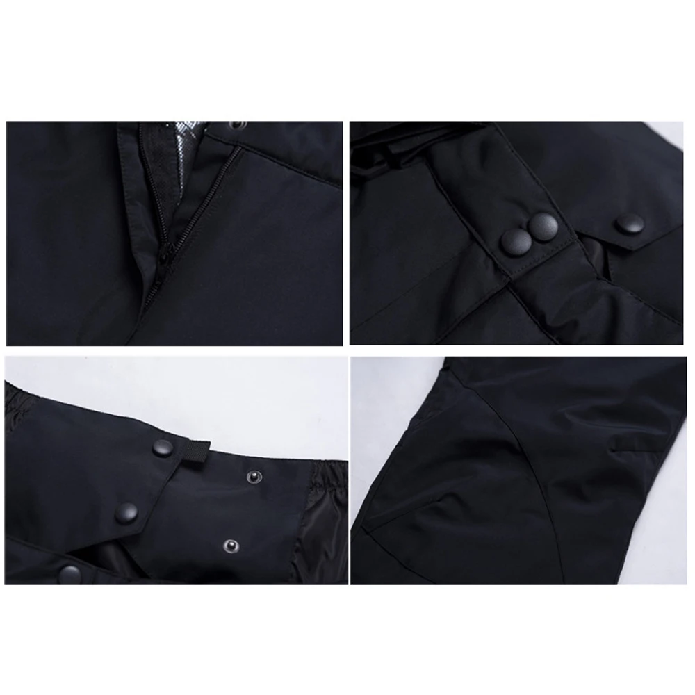 Durable Windproof Outdoor Sport Ski 3 Color Polyester Anti Fog Riding Strapless Pants Ski Pants Disassemble Freely Cotton