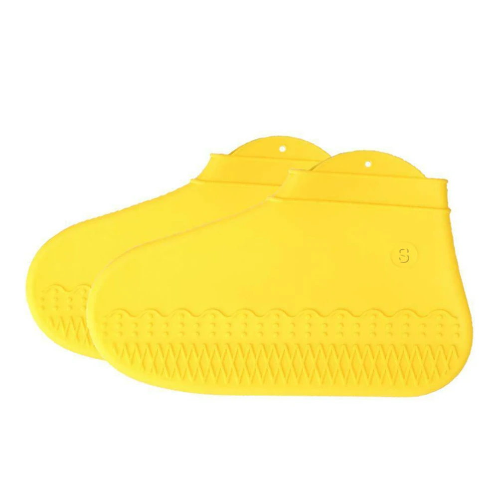 1 пара Чехлы для обуви многократного применения водонепроницаемые Модные уличные дождевые упругие защитные пылезащитные Нескользящие силиконовые переносные