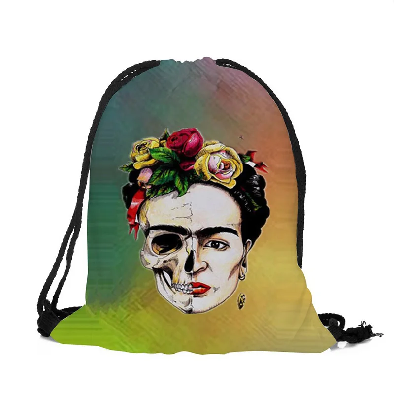 3D printing bag cartoon character avatar cute funny tote bag personality figure pattern men and women bundle pocket