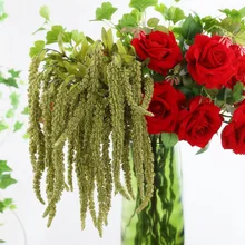 Artificial foam wheat flower branch fake dog's tail grass plant home wedding floral decor