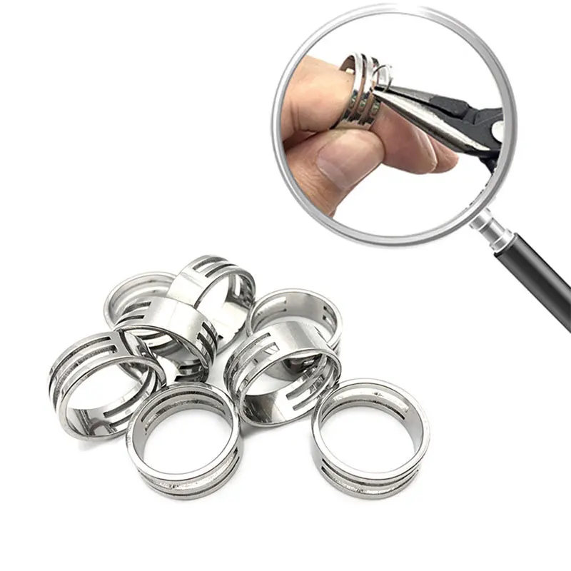Edelstahl Jump Ring Öffnung Schließen Finger diy Schmuck Werkzeuge Runde Kreis Perle Zange für schmuck machen Werkzeug HXD – Detail 1