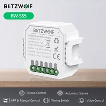 BlitzWolf BW-SS5 1 Gang/2 Gang Zwei Weg 10A 2300W WIFI Smart Switch Modul APP Fernbedienung Gruppe control Timer Smart Buchse