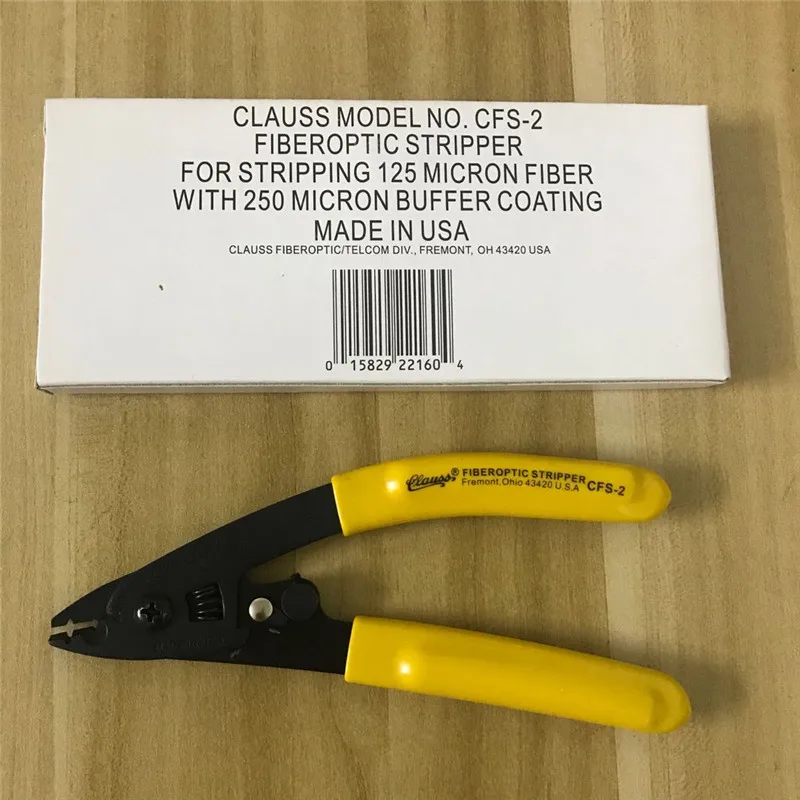 Clauss CFS-2 Fiberoptic Stripper For Stripping 125 Micron Fiber with 250μm Buffer Coating Fremont Ohio 43430 Made in USA