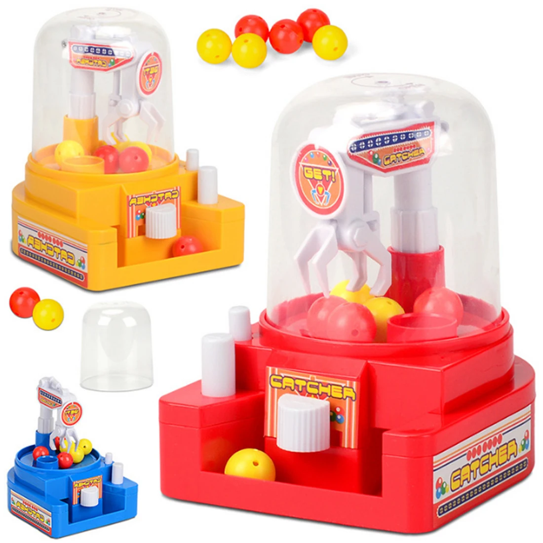Children's Mini Crane Claw Game Grab Dress and Play Educational Toys Board Color Random (red / Blue Yellow) | Спорт и