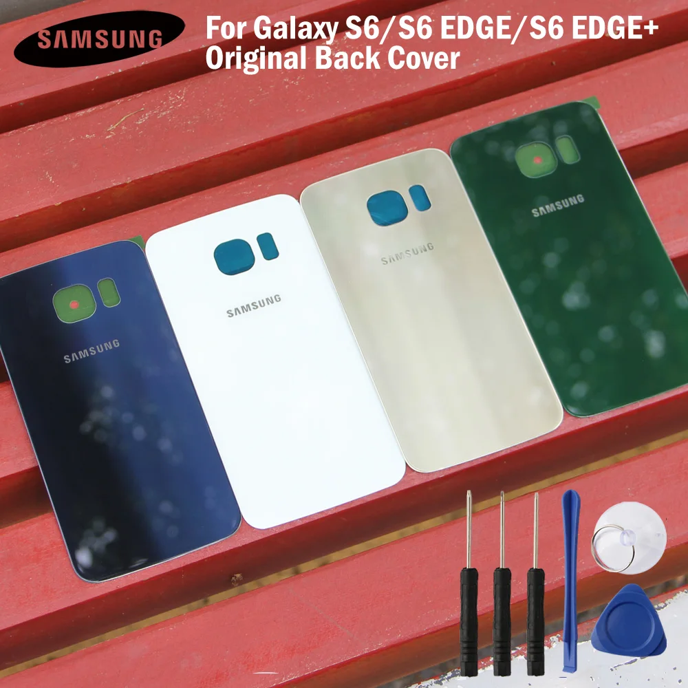 Оригинальная задняя крышка батарейного отсека для Samsung Galaxy S6 G9200 G920f Edge G9250 Plus