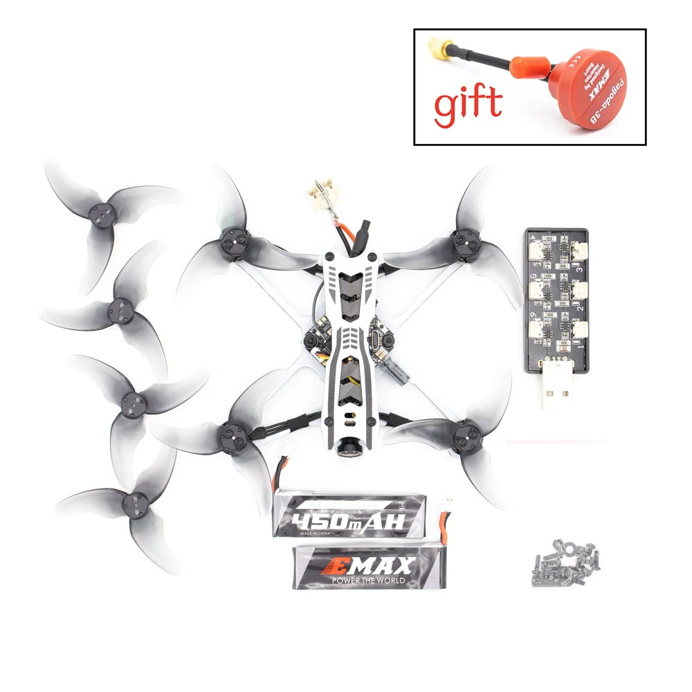 EMAX Tinyhawk Фристайл 115 мм F411 2S 1103 7000KV бесщеточный двигатель 2,5 дюймов Fpv гоночный Дрон BNF