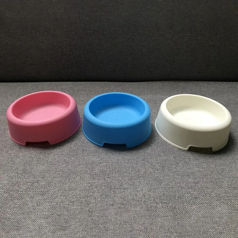 pet bowl pet feeder Pet Resin Round Bowl Basic Food Dish And Water Feeder For Dogs And Cats Easy To Clean