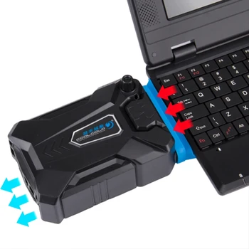 

Vacuum Portable Laptop Notebook Cooler Air Extract Blowing Wind Cooling Fan USB Cooler For 15 15.6 17 Inch Laptop Speed Adjustab