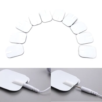 

10Pcs 6*4CM Replacement for Massager Tens Units Electrode Pads Therapy Machine
