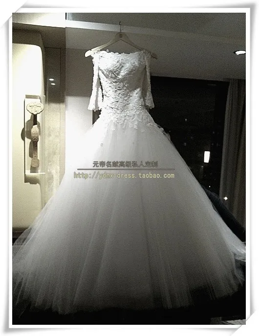 Casamento Горячая сексуальная рукава Аппликации vestido de novia Длинные невесты свадебное платье Мать невесты платья