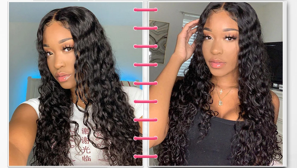 Peruvian Hair Bundles With Closure Pre Plucked Remy Human Hair Deep Wave Lace Closure with Bundles Ali Julia Hair with Closure (10)