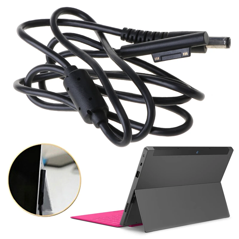 5.5*2.5mm DC Plug Charger Adapter Charging Cable Cord For Microsoft Surface Pro 3 4 Tablet PC 120cm C26