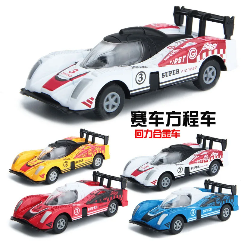 

Alloy Toy Car Pull Back Car Race Car Formula Car Model Car Drop-resistant Anticollision by Ratio Warrior Feature Multicolor Sele