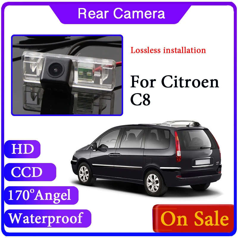 

Для Citroen C8 2002 ~ 2014 заднего вида широкоугольная парковочная камера