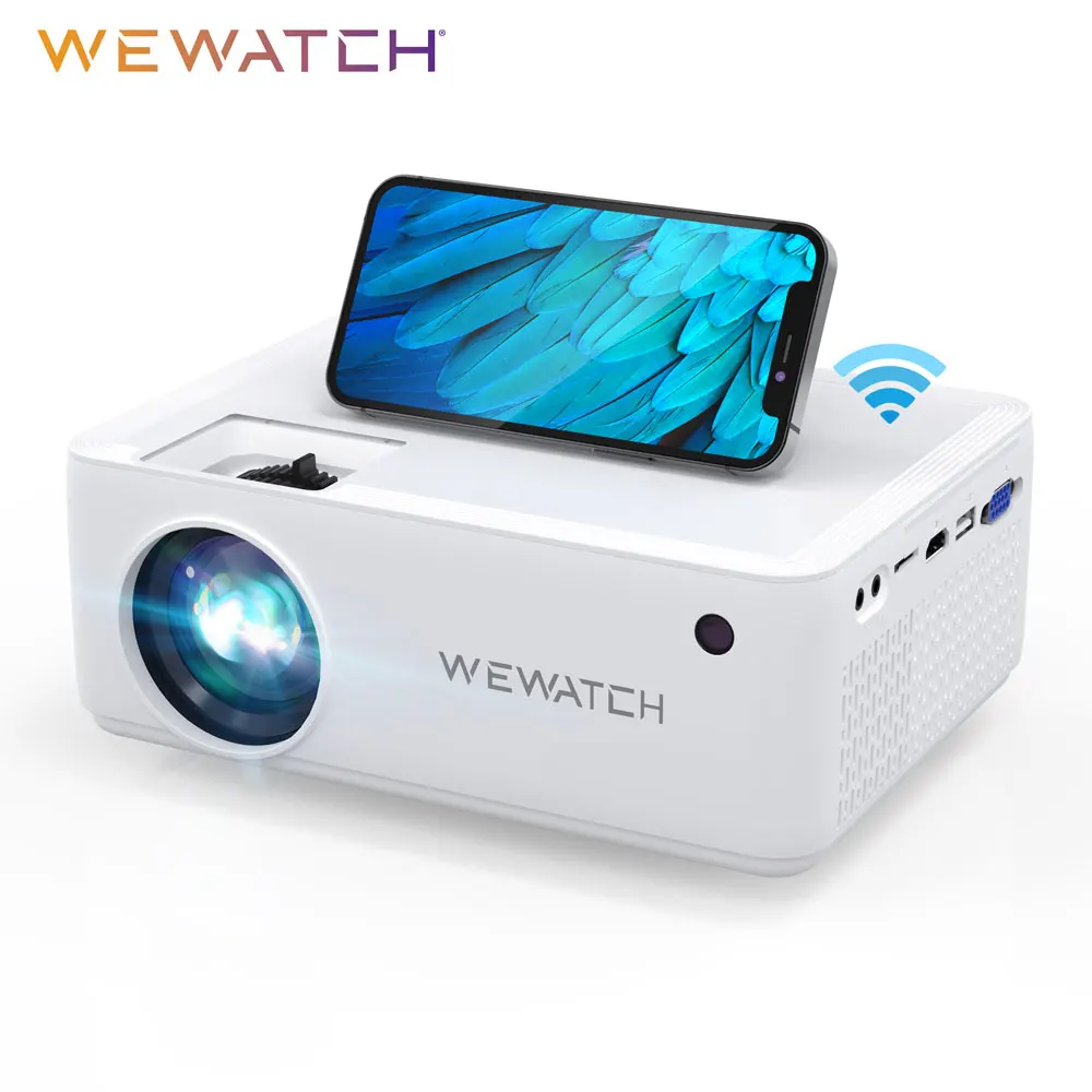 WEWATCH V10 5500Lumens LED Portable Projector Native 1024*720 HD 1080P Supported Home HDMI USB Mini Outdoor Movie Proyectors |