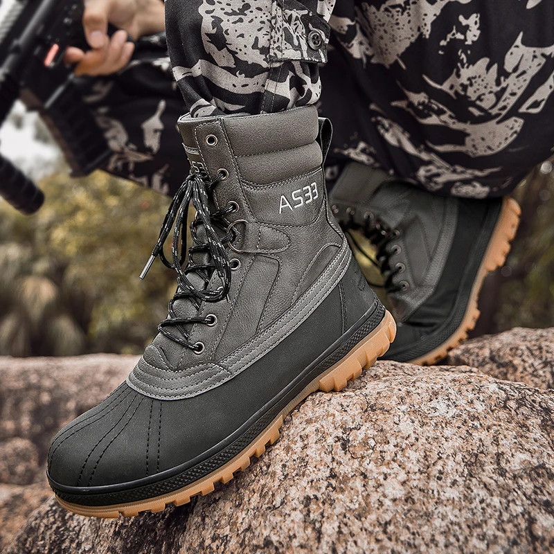Brand Men's Military Boots High Top 