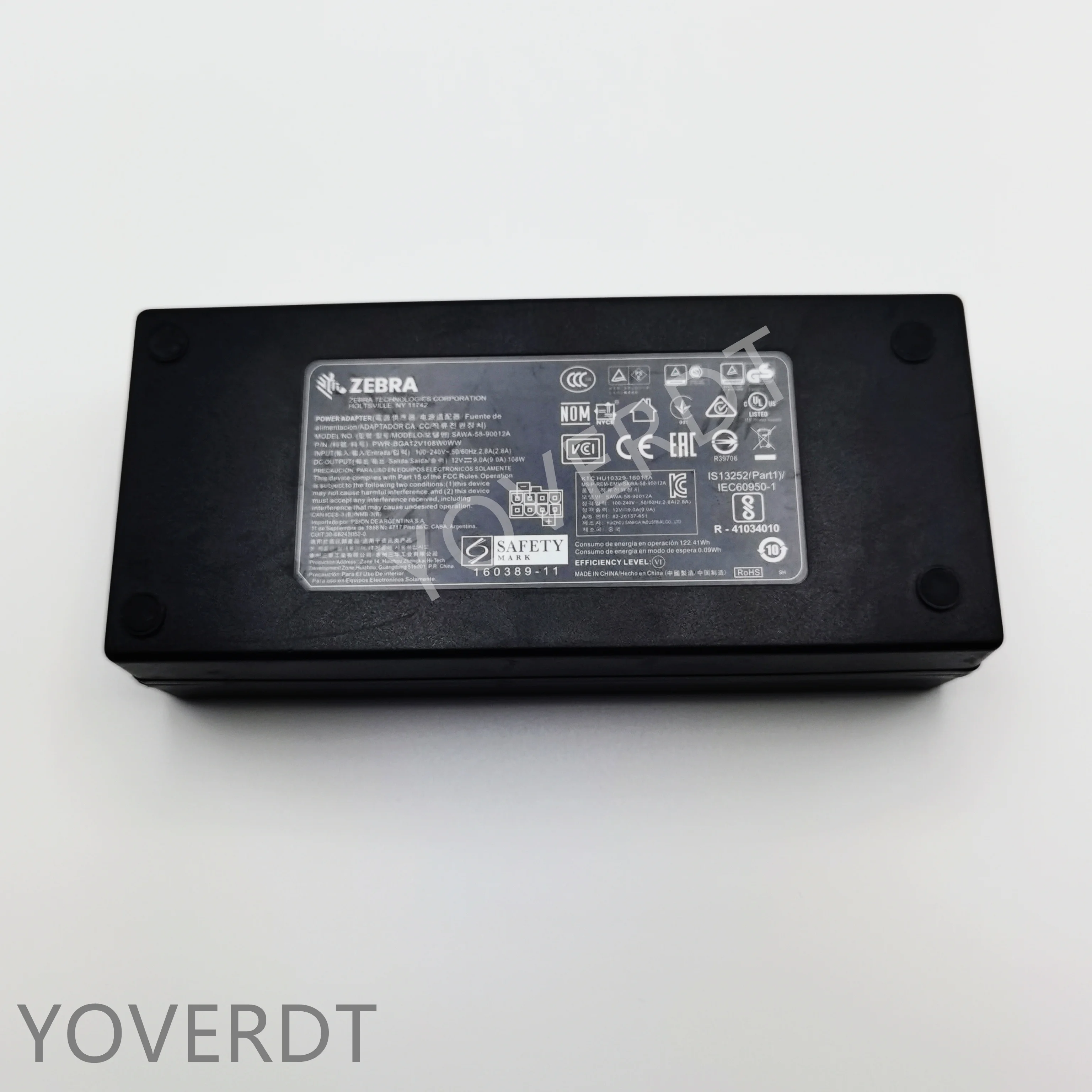 Bloc d’Alimentation Zebra PWR-BGA12V108W0WW Noir 12 V